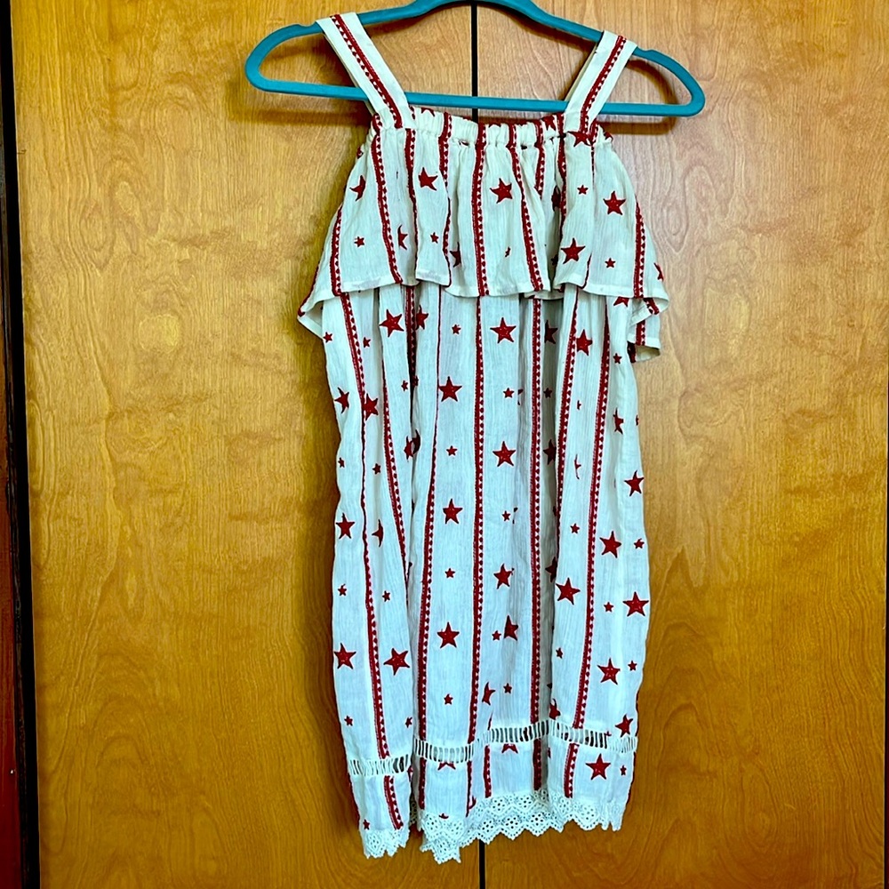 TOPSHOP Vintage Fun & Flouncy Stars Dress